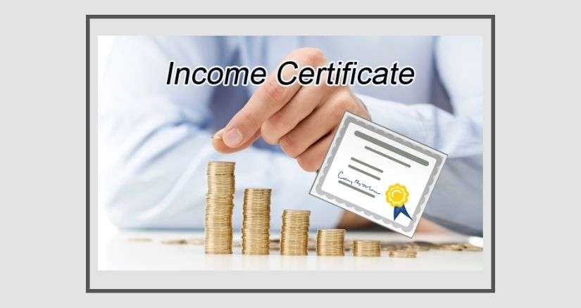how to write application for income certificate